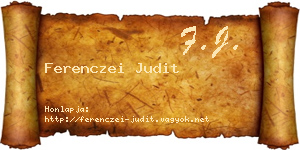 Ferenczei Judit névjegykártya
